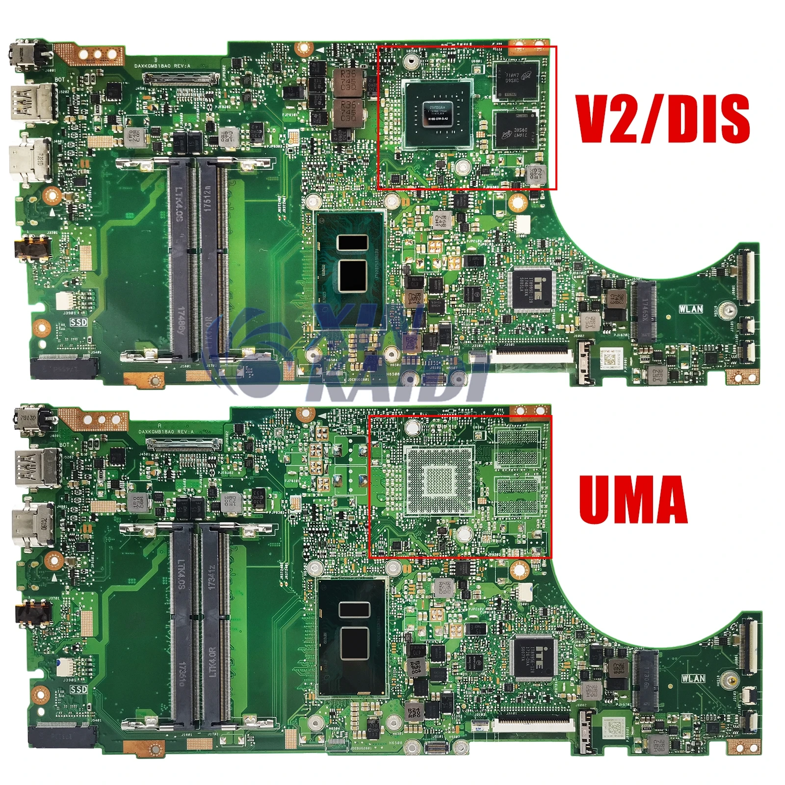 X510UNR Moederbord Voor X510UF X510UA X510UQ S5100UR S5100U Laptop Moederbord W/I3 I5 I7-6th/7th 930MX/940MX/MX150 100% Test