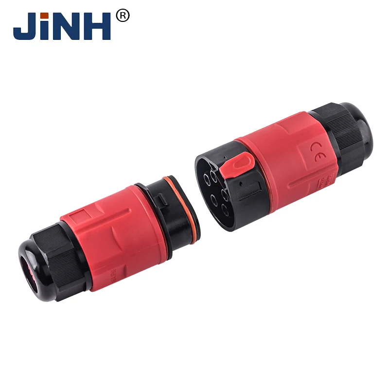 JINH CNP29 IP68 Waterproof Cable Connector Quick Connection Plug In Junction Male Female Insert  Electrical Terminal Adapter