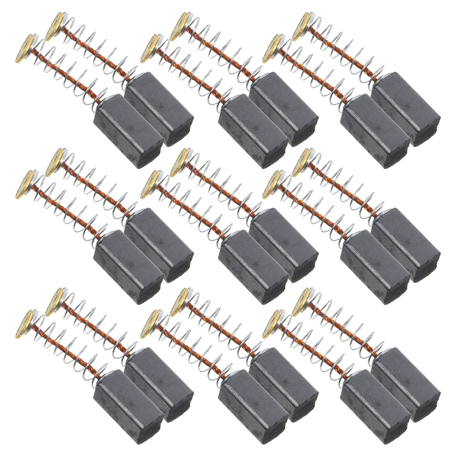 

20pcs Carbon For Electric Grinder High Durability Stable Power Supply Grinding Machine Replacement Motor Brush Kit