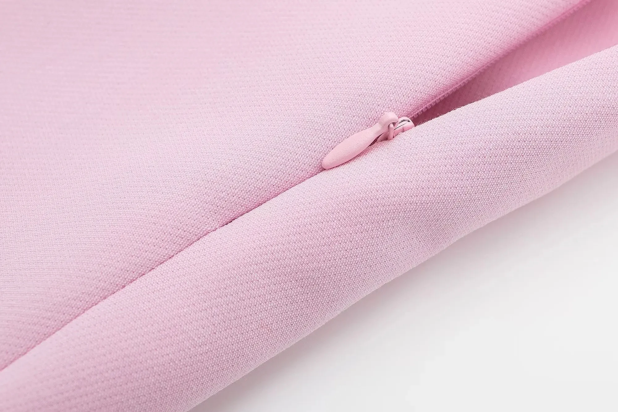 HH 2024 Sommer-Damen-Tanktop, rückenfrei, ärmellos, Neckholder, V-Ausschnitt, abgeschnitten, + A-Linie, hohe Taille, Mini-Shorts, modischer rosa Anzug – Detail 20