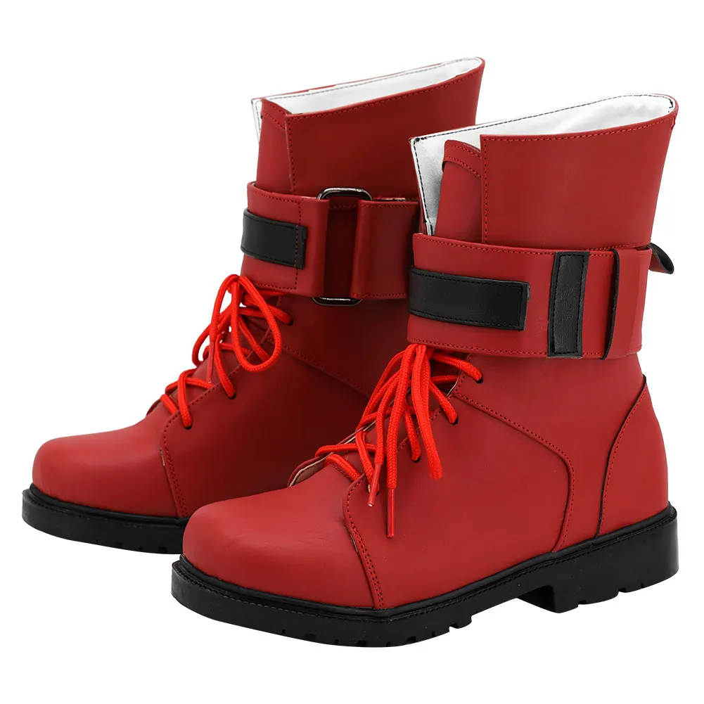 Tifa Lockhart Cosplay Boots para Mulheres e Meninas, Game Fantasy, Halloween, Carnaval, Festa, Calçado, Sapatos, VII, Festa