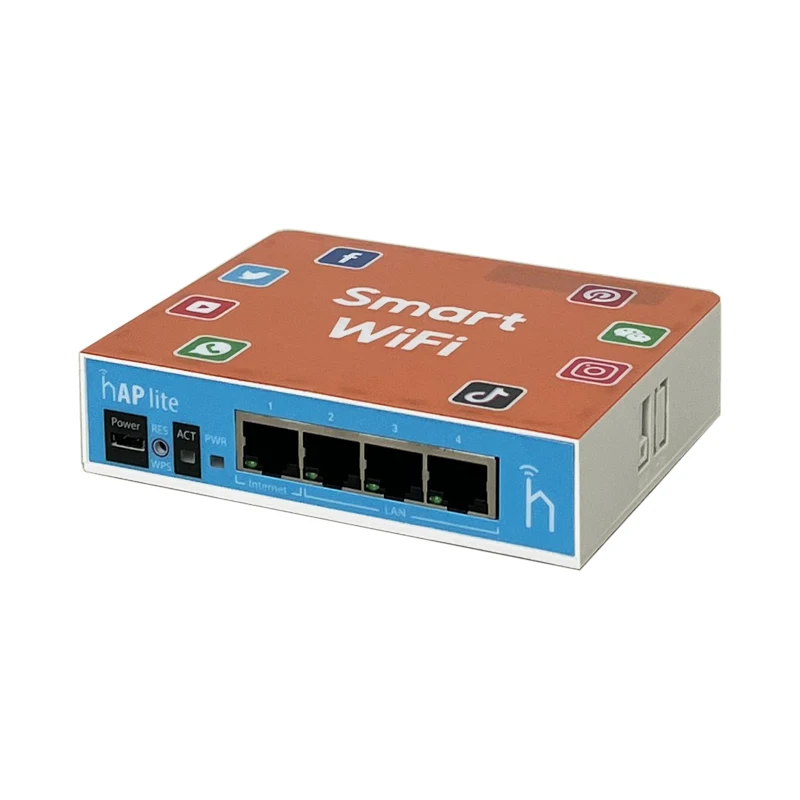 SOL 300Mbps 4 Ethernet Ports Self-service Smart WiFi Charging Services Low-end Version Mikrotik Router in Shop