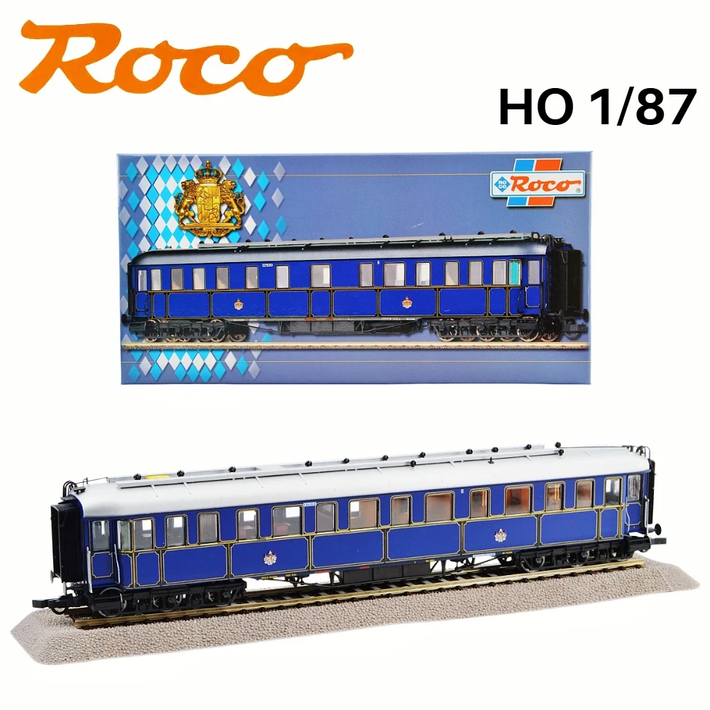 ROCO HO Type 1/87 Model Train Passenger Car 44810 with Display Track DC Powered Version Painted Collectible Adult Toy Gift