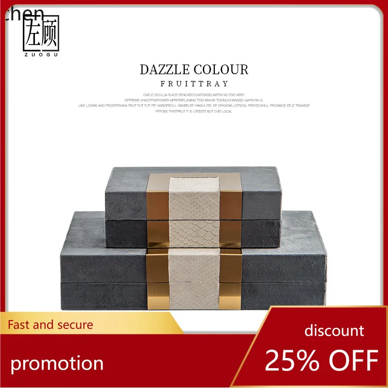 YFY New Chinese Style Light  Designer Soft Decoration Sample Room  Box Sales Office Creative Bedroom Jewelry Box Ornament
