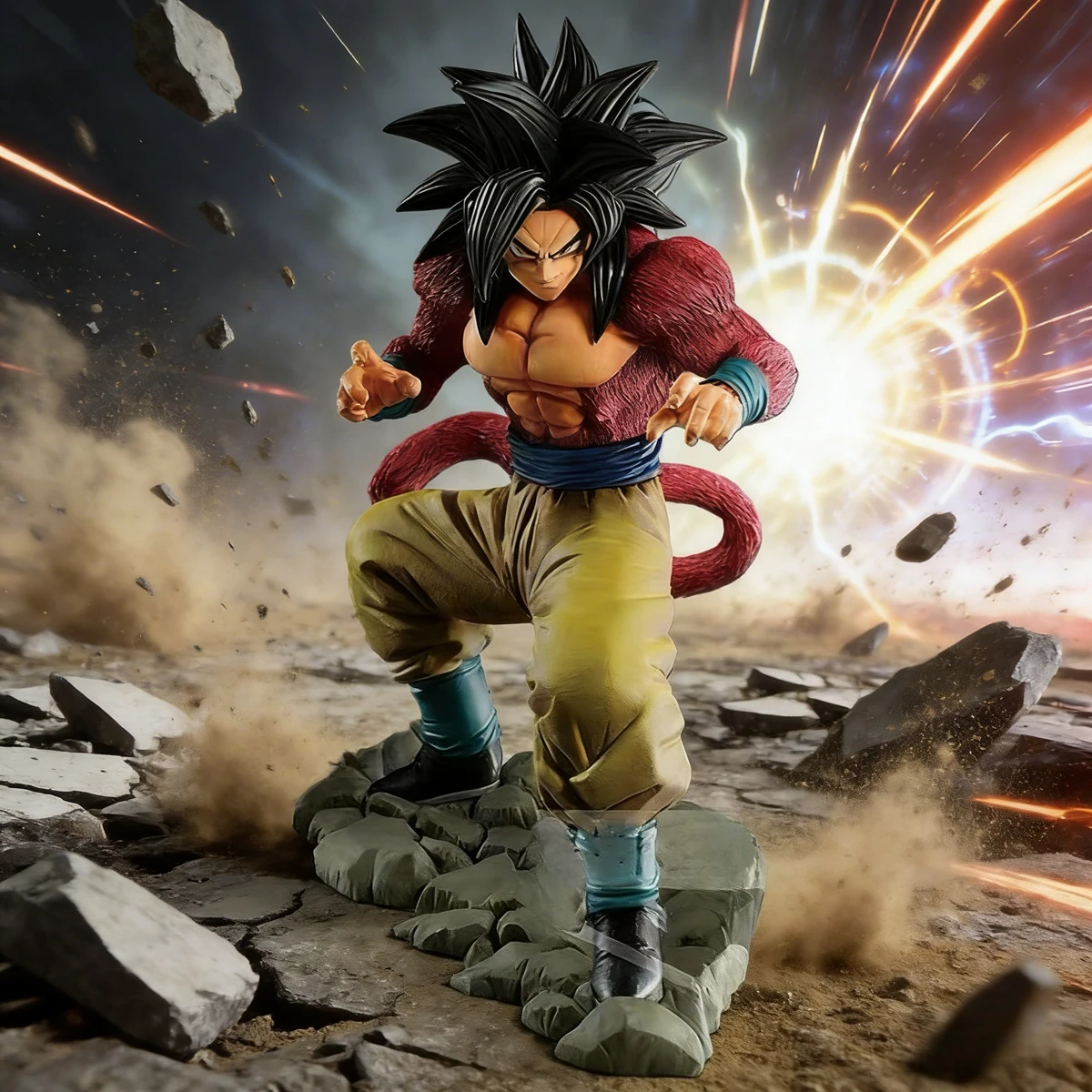 

Dragon Ball Z Anime Figure Son Goku Figure SSJ4 PVC Action Figure Collection Model Toys Gifts