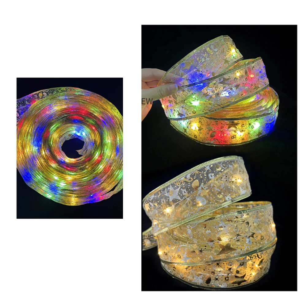 Indoor Outdoor Light Strings 2M Christmas Colorful Double LED Light Silver For Christmas Decorations Attractive