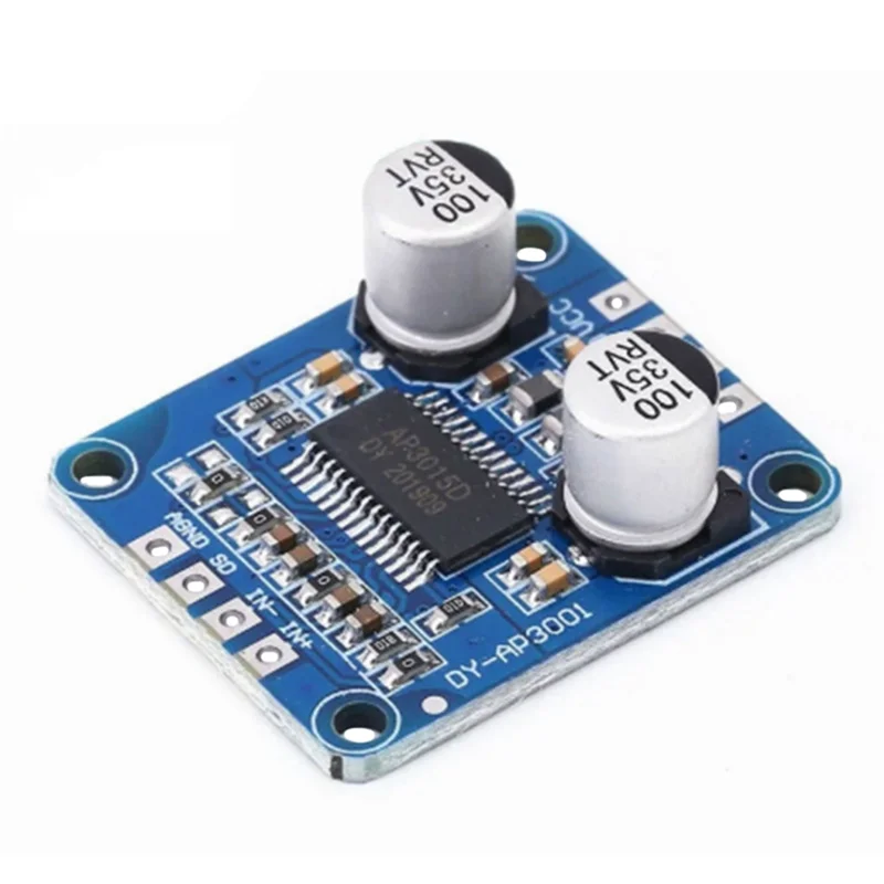 

CJSD-DY-AP3001 Power Amplifier Board 10W/20W/30W Monoblock Amplifier Class D AMP Amplificador For 4Ω-8Ω Speaker DC 8V-24V