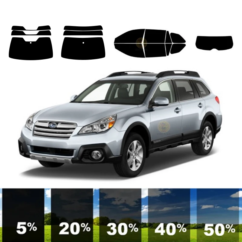 precut Removable Window Tint Film For Car 100% UVR 5%-35%VLT Heat Insulation Carbon ﻿For SUBARU OUTBACK 4 DR WAGON 2010-2014