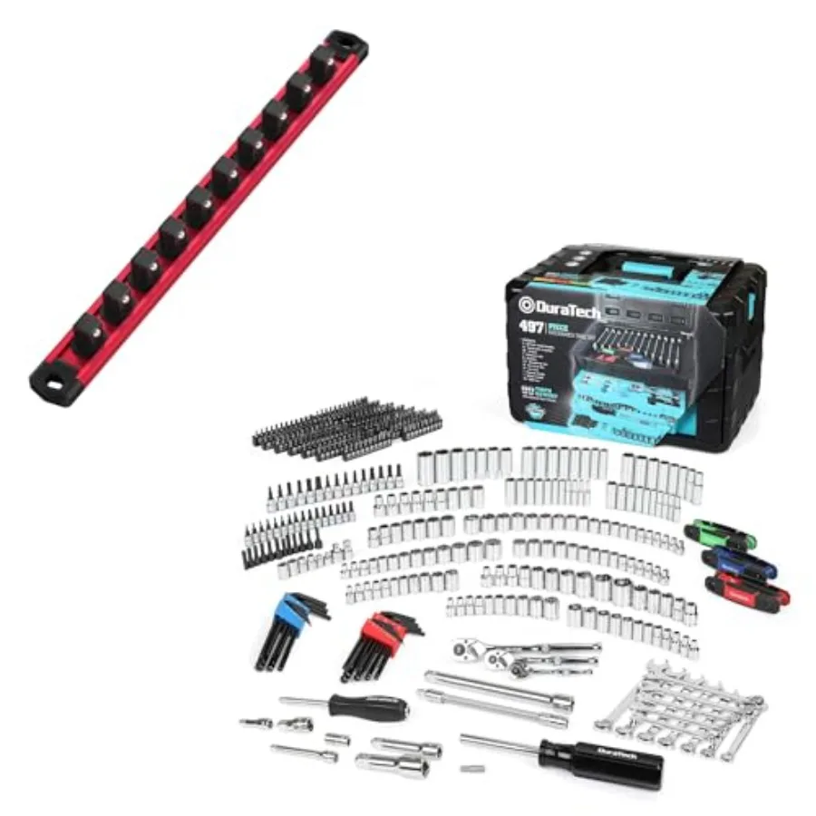 

Набор инструментов для механиков из 497 предметов и магнитный органайзер для головок WORKPRO