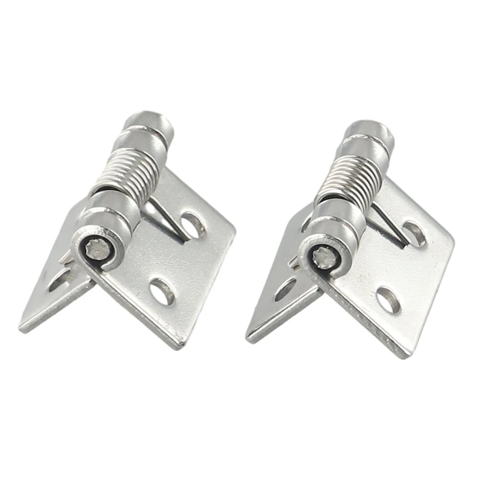 

2pcs Self Closing Spring Door Hinges Stainless Steel Hardware 1/1.5/2/2.5/3/4Inch For 2222222 Cabinets Jewelry Boxes