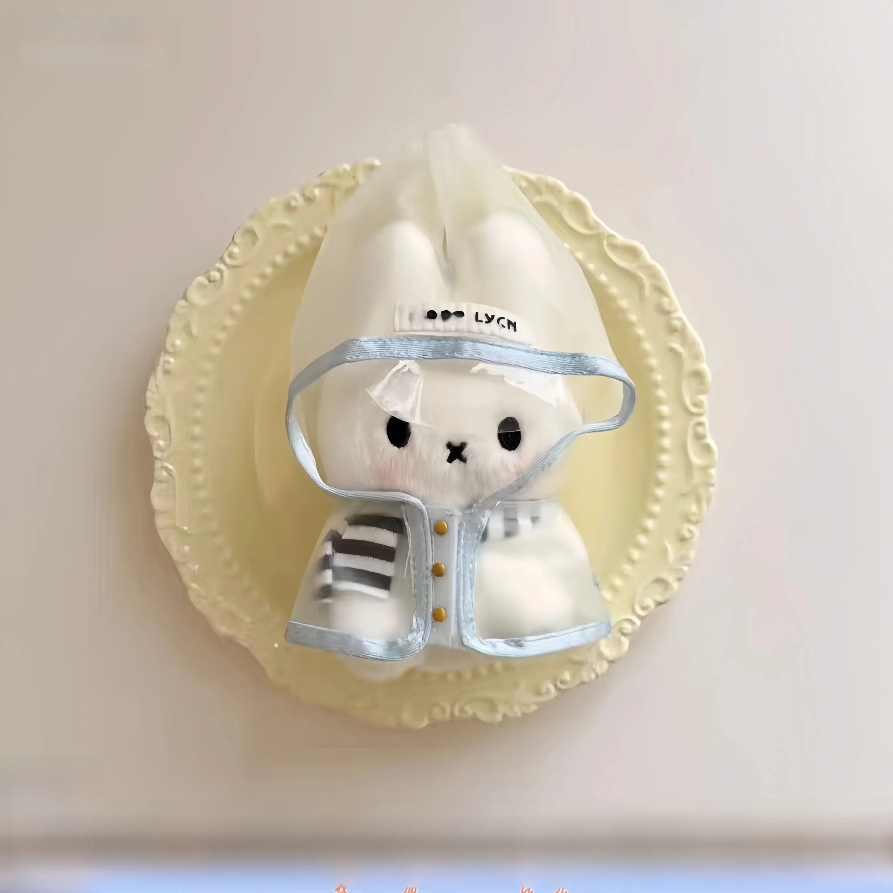 adorable-rabbit-doll-plush-bag-charm-jcknbj-raincoat-friend's-bag-decorative-hanging-toy-soft-cuddly-stuffed-animal
