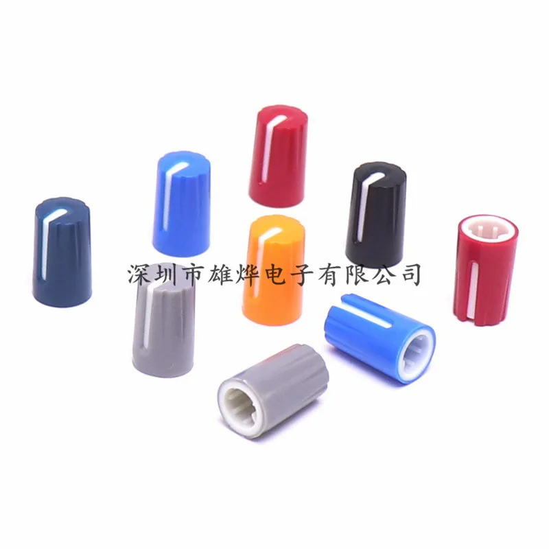 10PCS 10X16.5mm plastic knob d-axis potentiometer knob sound card Amplifier volume adjustment knob D Shaped 270° Inner Hole 6mm - Image 4