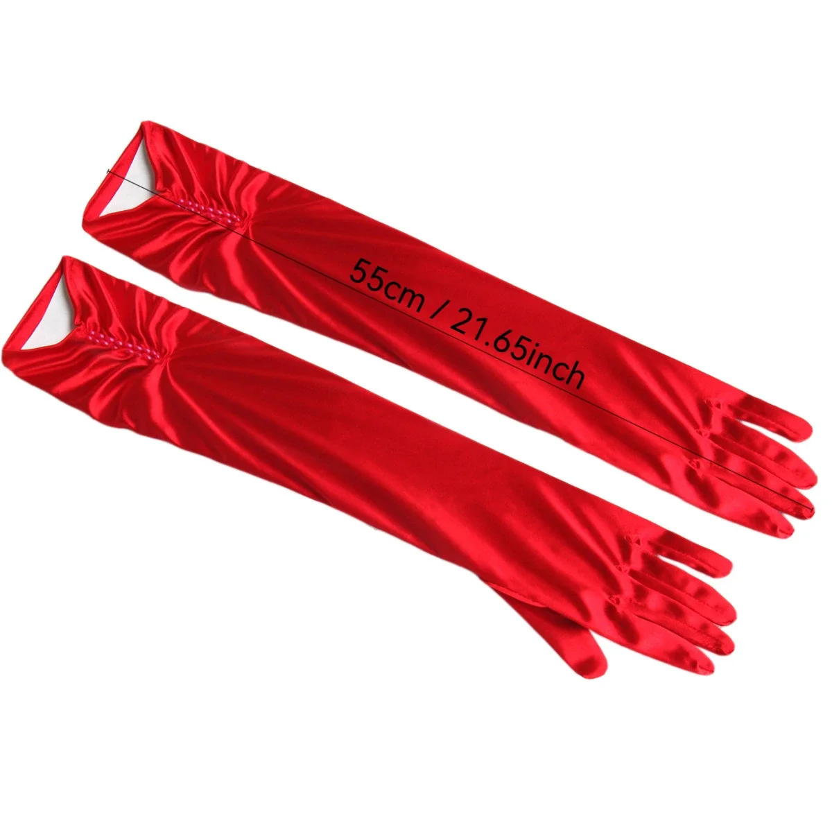 

Суперэластичные удлиненные атласные перчатки выше локтя для вечеринок, свадеб и танцев