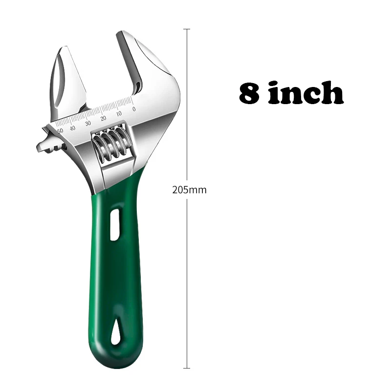 Large Opening Short Handle Activity Wrench Adjustable Multifunction Bathroom Wrench Home Piping Accessories Hand Tools