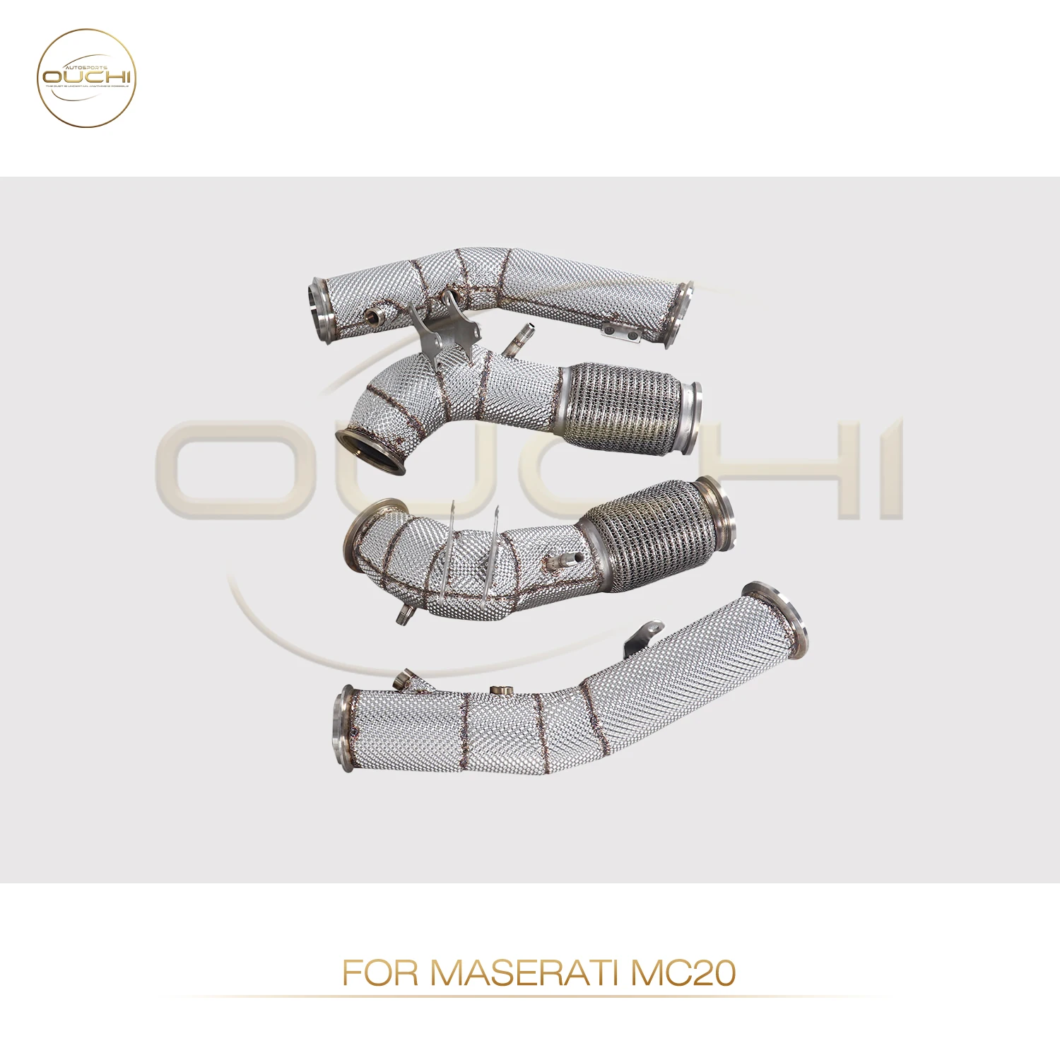 

OUCHI Wholesale Exhaust System SS304 Downpipe For Maserati MC20 year2020+ 3.0T Auto Performance Exhaust Racing Pipes