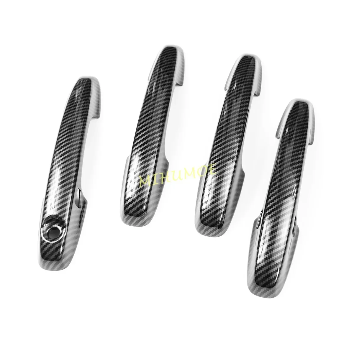 Carbon Fiber Door Handle Cover For 2020 2021 2022 2023 2024 2025 Ford Escape Kuga Focus Keyless