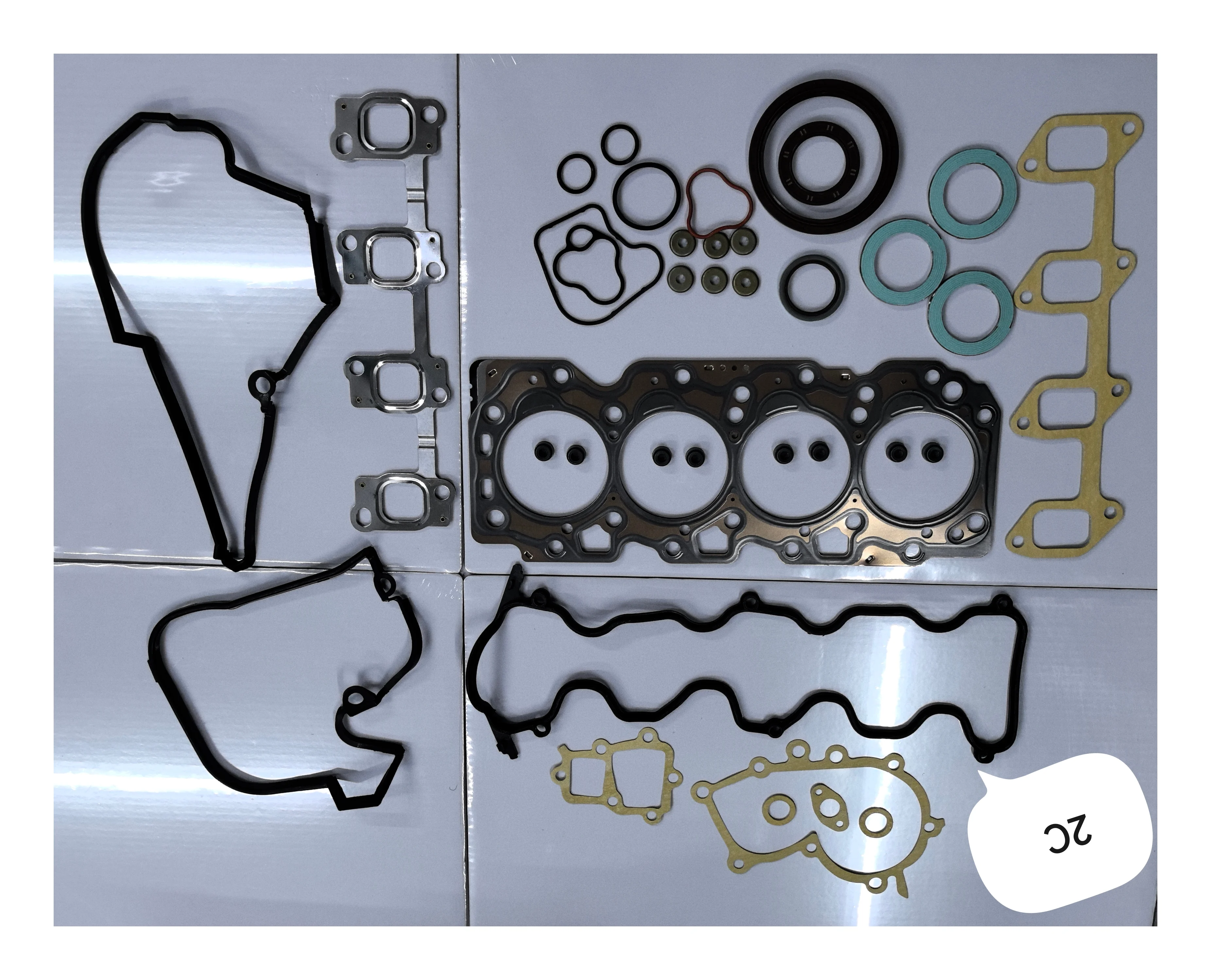 

Комплект прокладок двигателя 2c для Toyota 2c, прокладка головки блока цилиндров 04111-64164 04111-64130