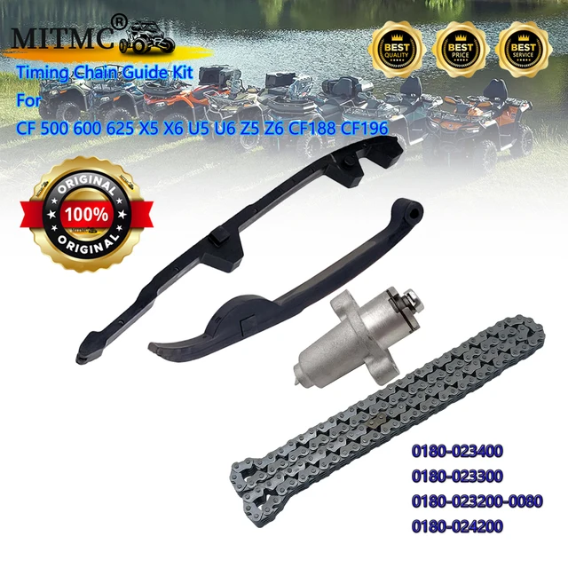 Zestaw prowadnic łańcucha rozrządu do CF 500 600 625 X5 X6 U5 U6 Z5 Z6 CF188 CF196 0180-023400 0180-023300 0180-023200-0080 0180-024200