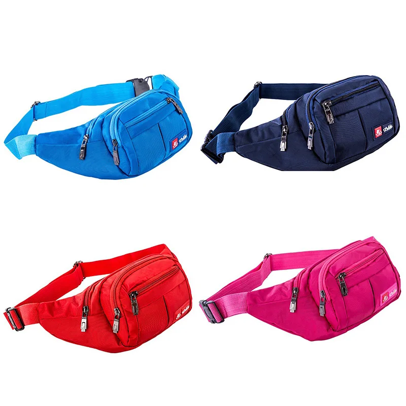 Marsupio in Nylon marsupio per uomo donna marsupio maschio canguro pancia Banana Bum Hip Lady Side Sack cellulare marsupio lavoro