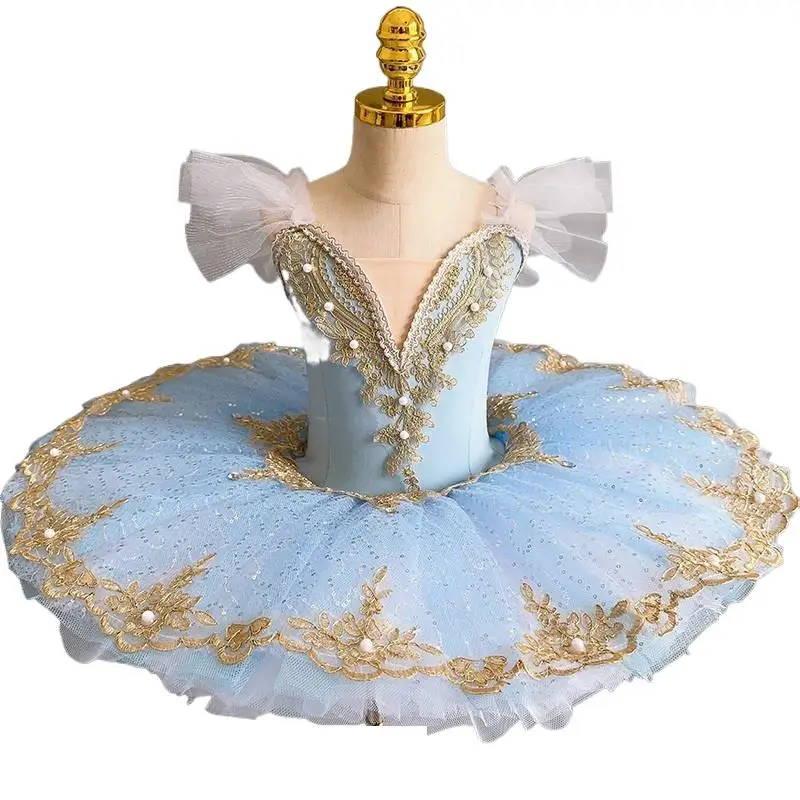 

Professional Ballet Tutu For Girls Pancake Platter Performance Clothes Adult Kids Ballet Dance Leotard Costume Stage Belly Dress
