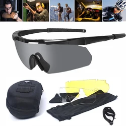 Cycling Sunglasses Tactical Military Glasses Paintball Shooting Goggles MTB Mountain Bike Fishing Eyewear for Men Women