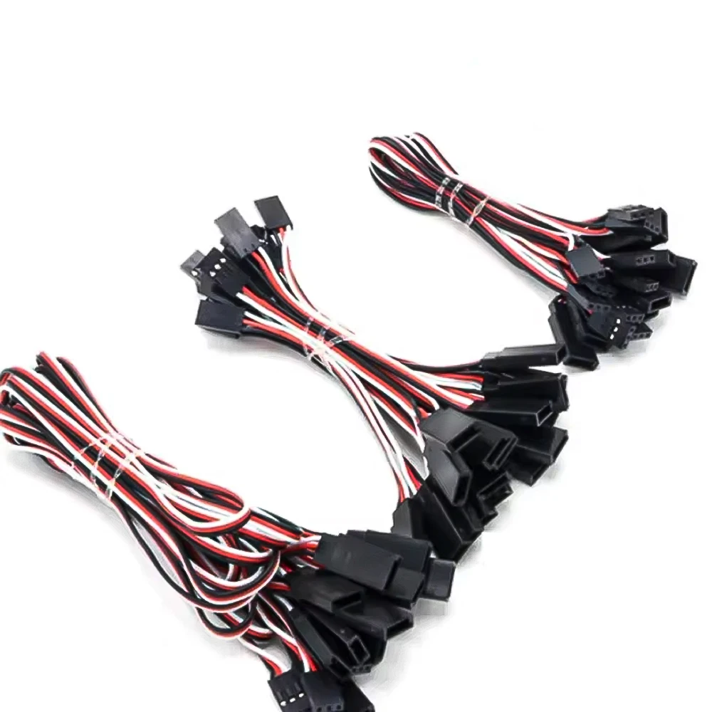 JR-Stecker Servo-Verlängerungskabel Stecker auf Buchse - 5/10/20 Stück 150mm/300mm/500mm 22AWG Kupferdraht für RC-Flugzeuge, Helikopter, Drohnen – Detail 5