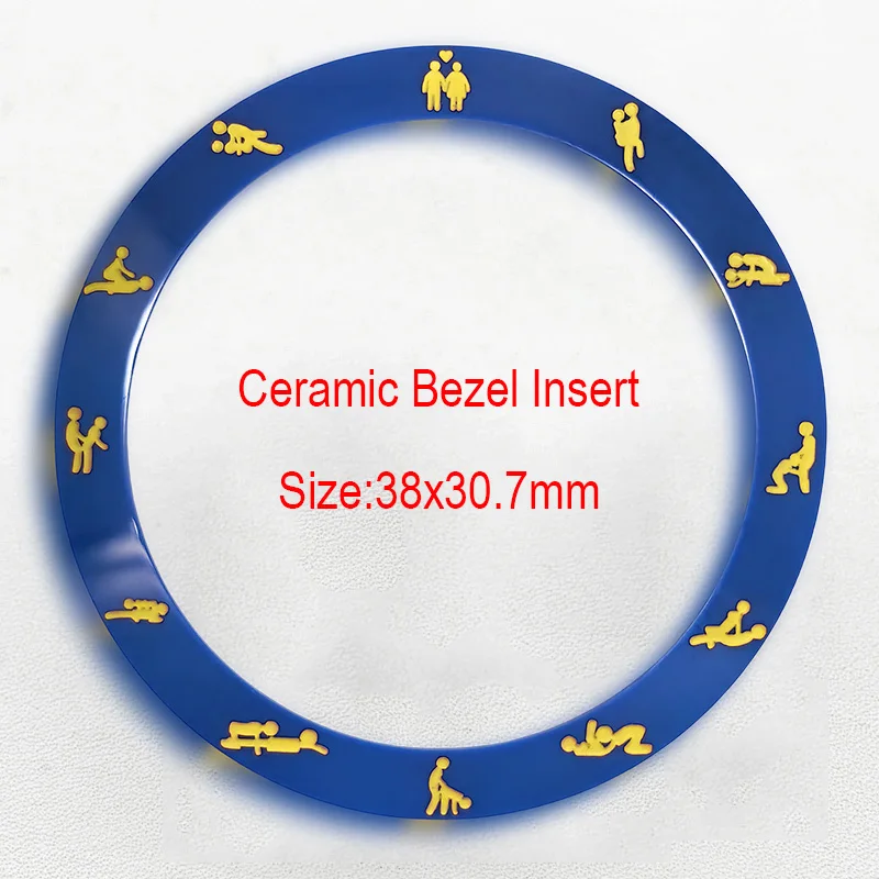 โมด 38*30.7 มม.ขอบเซรามิคส่วนหนึ่งแหวนสำหรับ SKX007 SKX009 SKX171 SRPD ซีมาสเตอร์ GMT นาฬิกา NH35 การเคลื่อนไหวนาฬิกาอะไหล่