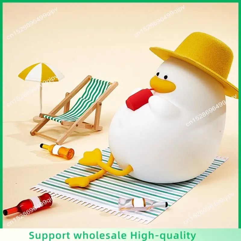 

Ночник ABSF - силиконовые лампы премиум-класса Happy Duck, милый ночник с регулируемой яркостью для успокаивающей атмосферы перед сном, простой в использовании