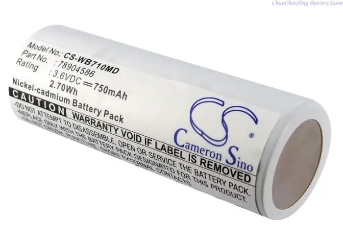 Cameron Sino 750mAh Battery for Welch-Allyn 18200,74054,97210,20000,71000,72200,97210,11720,11730,18100,21700,74710