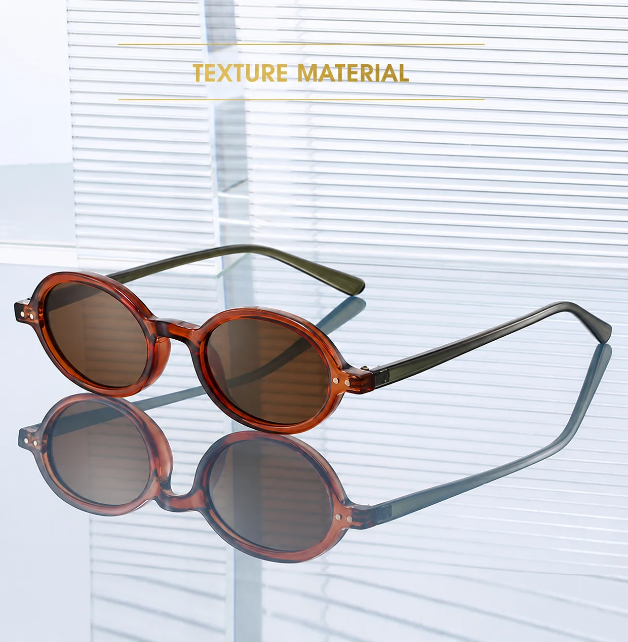 KLASSNUM UV400 Sunglasses Retro Driving Sun Glasses Fashion Eyeglasses Minimalist Eyewear Daily Fashion Outdoor Sports Goggles
