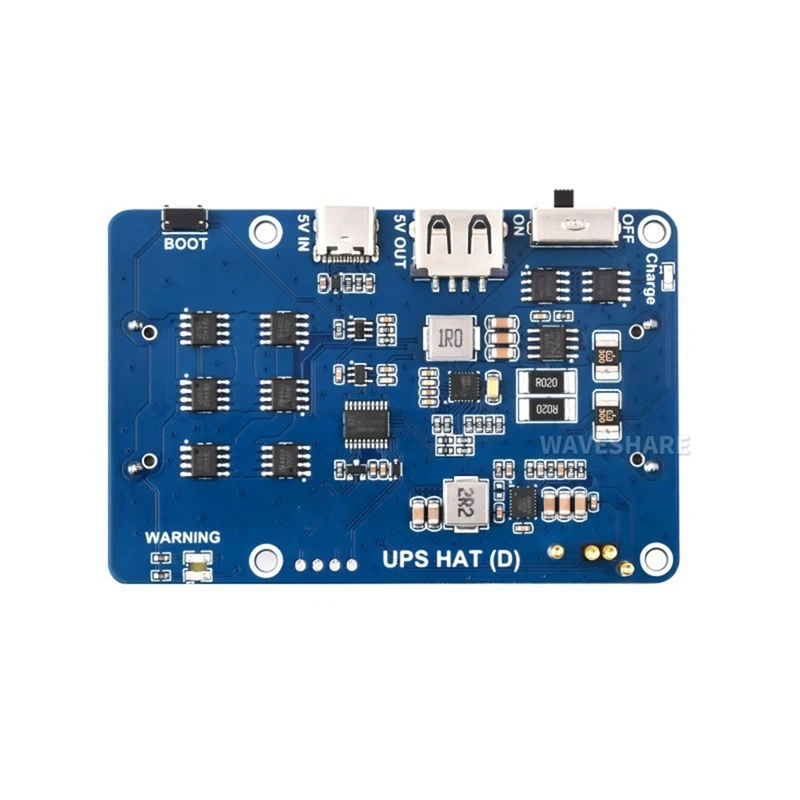 Super Sale UPS HAT (D) for Raspberry Pi - 5V Uninterruptible Power Supply Module, 21700 Battery(NOT Included)