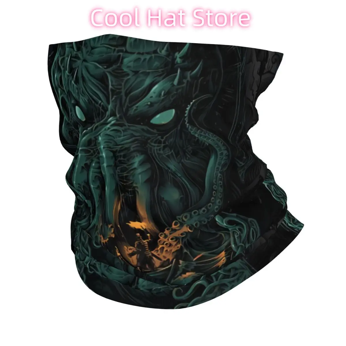 

Cthulhu Bandana Neck Cover Printed Wrap Scarf Multi-use Cycling Riding for Men Unisex Thin