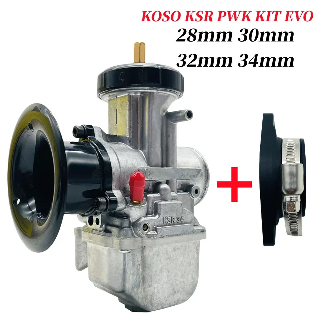 For Universal koso carburetor PWK 28mm 30mm 32mm 34mm  KSR KIT EVO motor cycle carborator  modified motorcycle carburetor 34mm