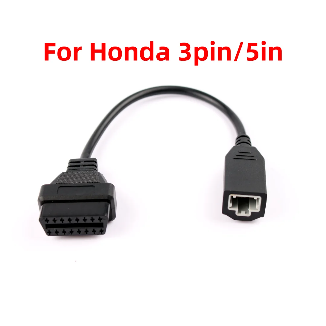 Dla Honda 3Pin dla Honda 5Pin OBD OBD2 kabel złącze adaptera kabel diagnostyczny do OBD2 do 16Pin złącza