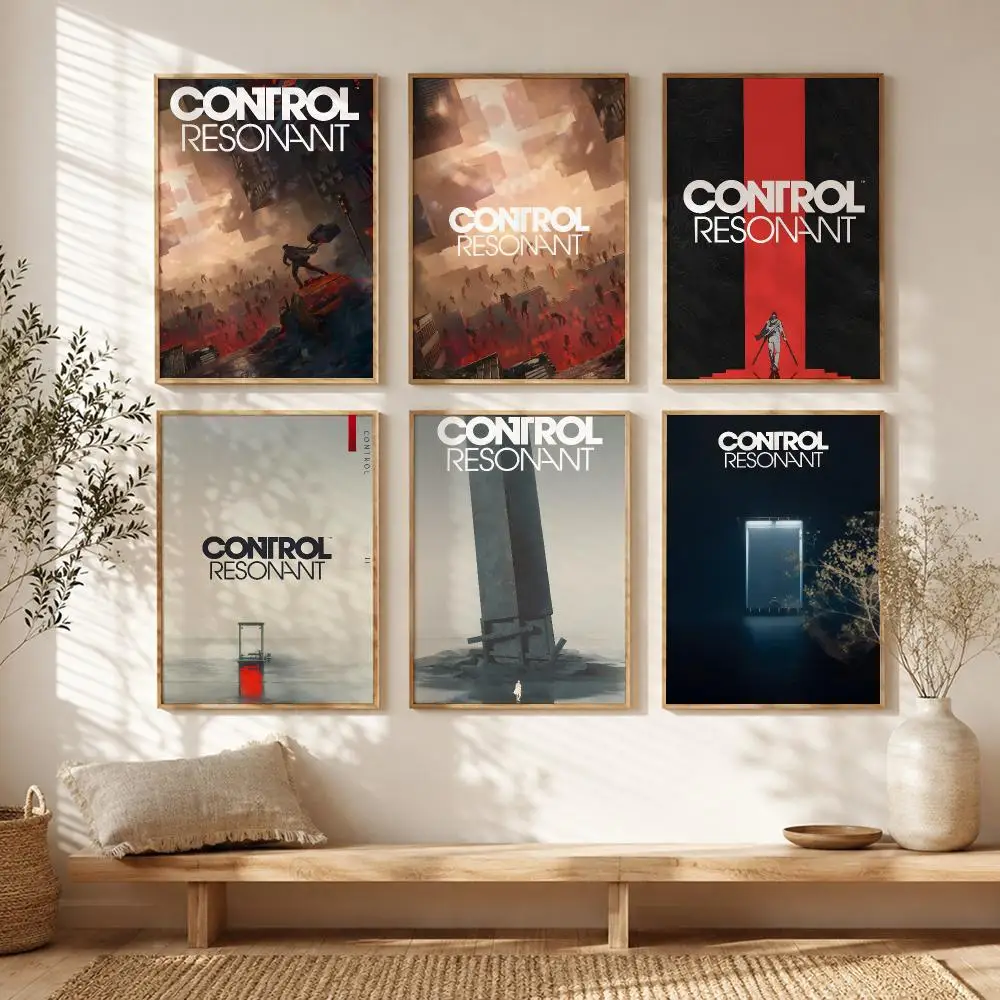 Video Game C-Control Resonant Poster Modern Canvas Wall Art High-Quality Print Poster For Hallway Living Room Home Decor