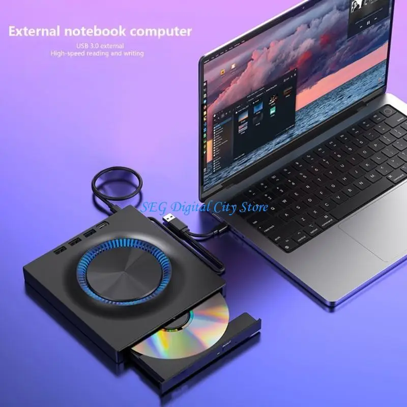 

U75B External USB External Dvds Drive With Quiet Operation And AntiSlip Pad Design For Window Wide Compatibility 5Gbps Speed