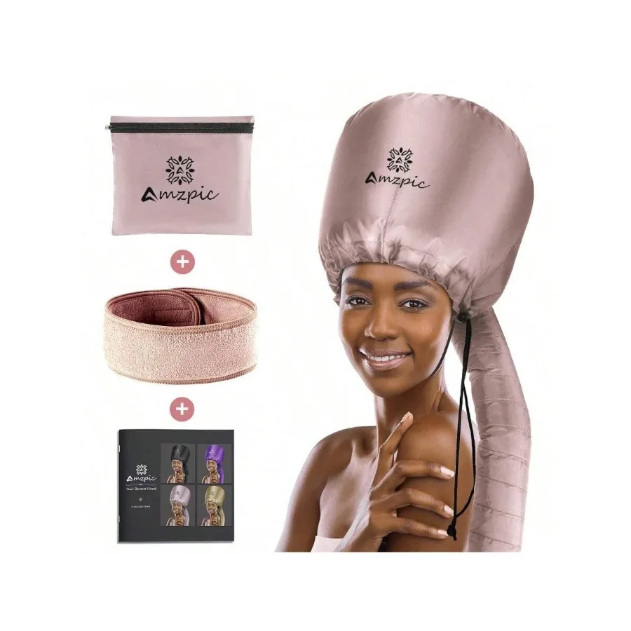

XAPY Bonnet Hood Hair Dryer Attacent - Soft Adustable Ea Large Bonnet Hair Dryer For Eeds Up Drg Time At He Ea To Use For Styli