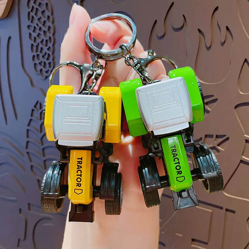 LLavero de juguete para coche de granja de simulación de aleación, colgante creativo y realista para coche de granja, mochila colgante para coche, regalos pequeños