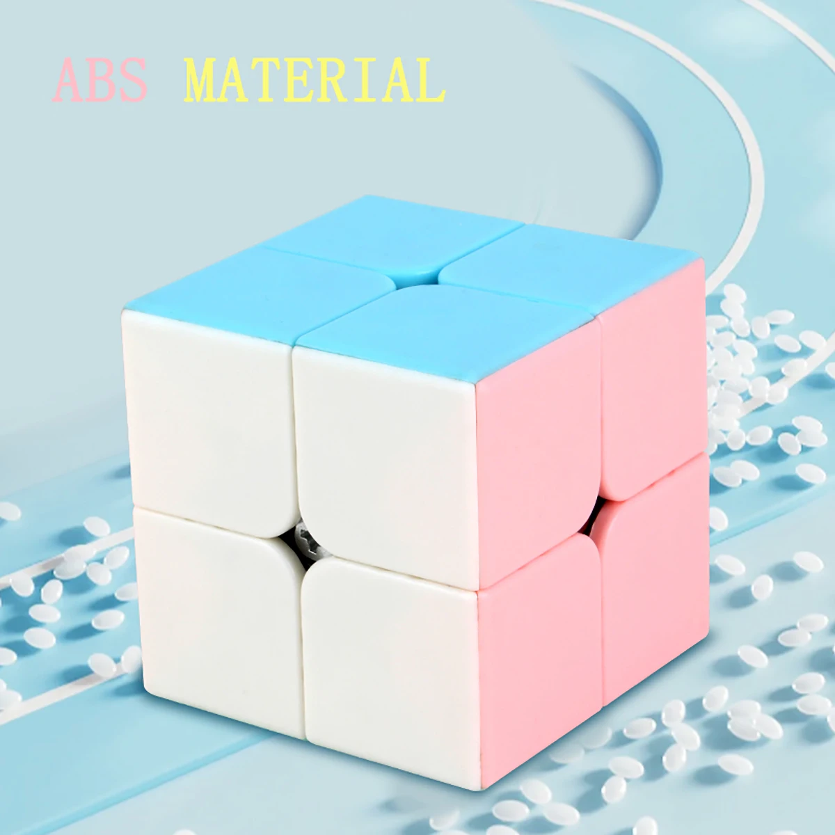 Szybka Kostka Magiczna 2x2x2 Macaron, układanka antystresowa, profesjonalna, płynna, szybka gra, zabawka dla dzieci, prezent