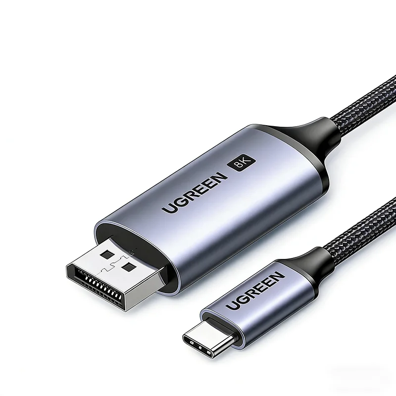 UGREEN USB C to DisplayPort 1.4 Cable 8K@60Hz 4K@240Hz Unidirectional Thunderbolt 4/3 to DisplayPort Cord USB C to DP 32.4Gbps