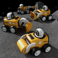 Press-and-Run Astronaut Engineering Vehicle with Whistle Moon Rover Bulldozer Gift for Boys Girls