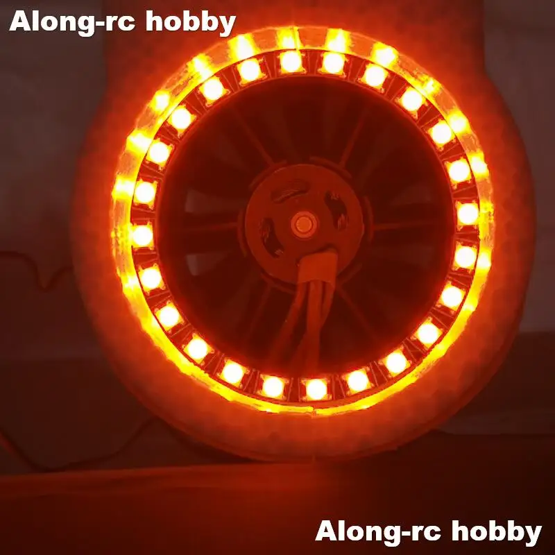 RC EDF Jet Plane Parts 30 35 50 64 70 80 90mm Afterburn Controller 3 Colors LED 5-6V for RC Airplane DIY Model Spare Part