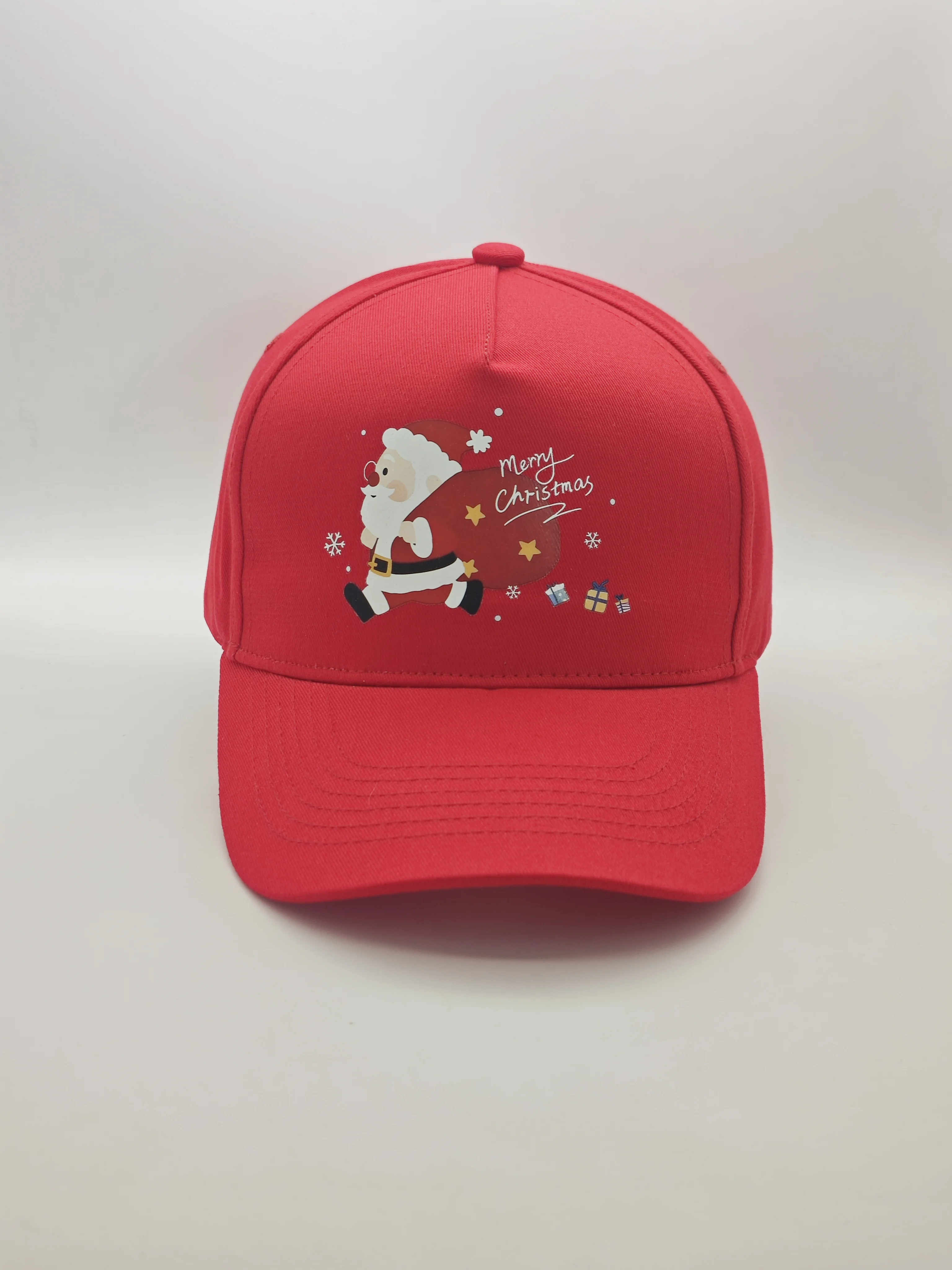 Bonito chapéu de beisebol de férias de Natal feminino masculino Natal floco de neve Santa boné de beisebol snapback ajustável