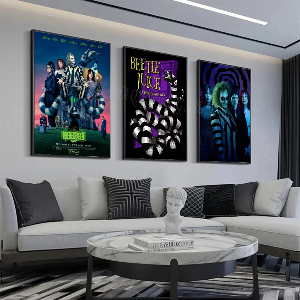 Classic Movie Beetlejuice Poster Wall Art Home Decor Room Decor Digital Painting Living Room Restaurant Kitchen Art