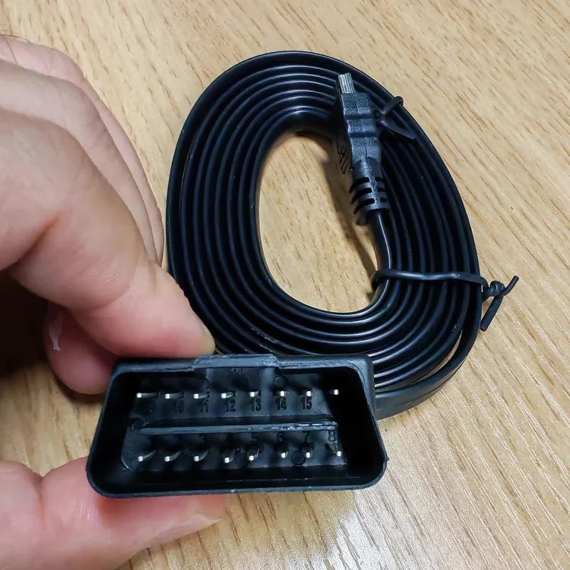 

Кабель OBD для проекционного дисплея в автомобиле, легко скрываемый плоский удлинительный кабель длиной 1,8 метра, универсальные автомобильные аксессуары для передачи данных OBD