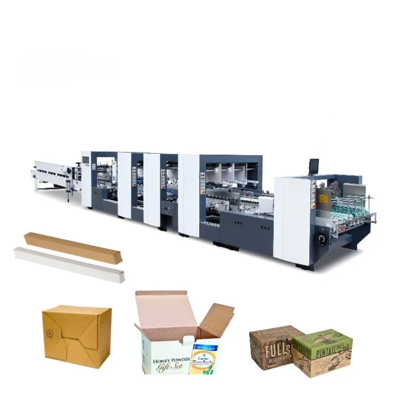 Automatic Rolam 1600PC Corrugated Carton Box Making Pasting Machine Bottom Lock Folding Gluing Machine