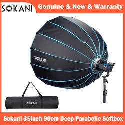Sokani Deep Octagon Softbox 90CM with Grid for Sokani X100 Colbor CL60 Amaran 300c 200XS 60X S Godox SL60W Bowen Mount Light
