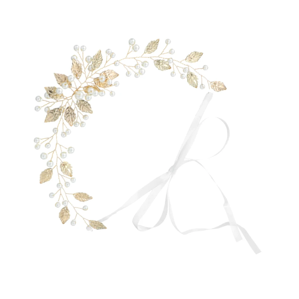 

Pearl Headband Wedding Hair Accessories Bridal Headpiece Flowers Headdress Bride