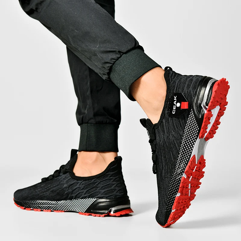 Men's Golf Shoes, Outdoor Casual Walking Shoes, Men's Mesh Breathable Lightweight Golf Sports Shoes, Sizes 39-48