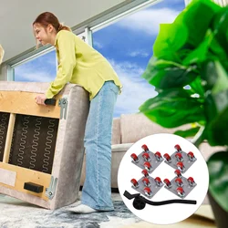 Herramientas móviles de rueda de desplazamiento Individual 1080X1080X420CM Hierro de goma para uso de muebles Rodillo móvil